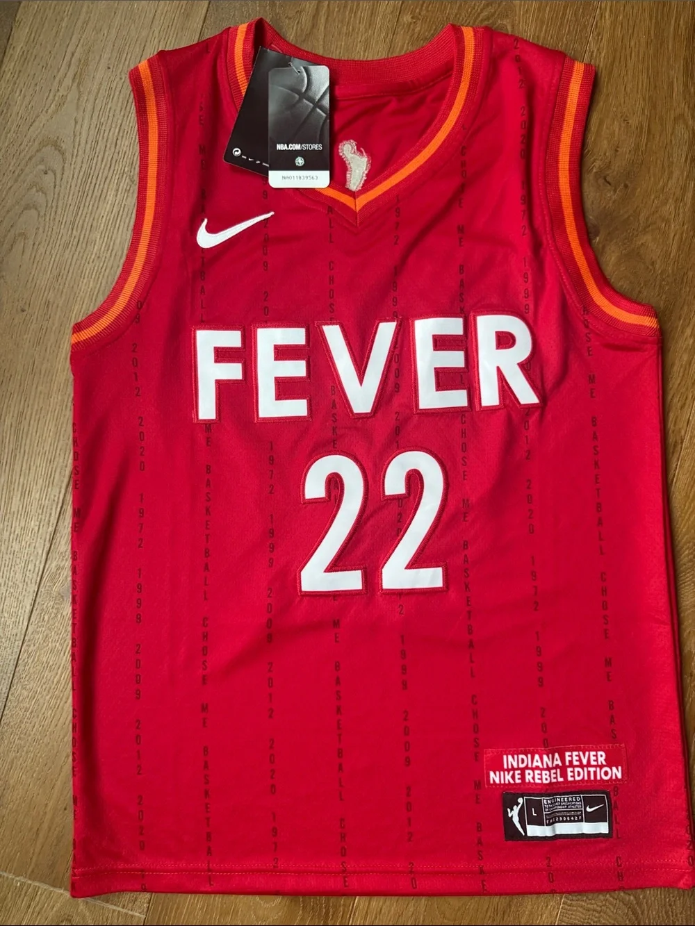 Nike Red Indiana Fever #22 Basketball Jersey - Women’s